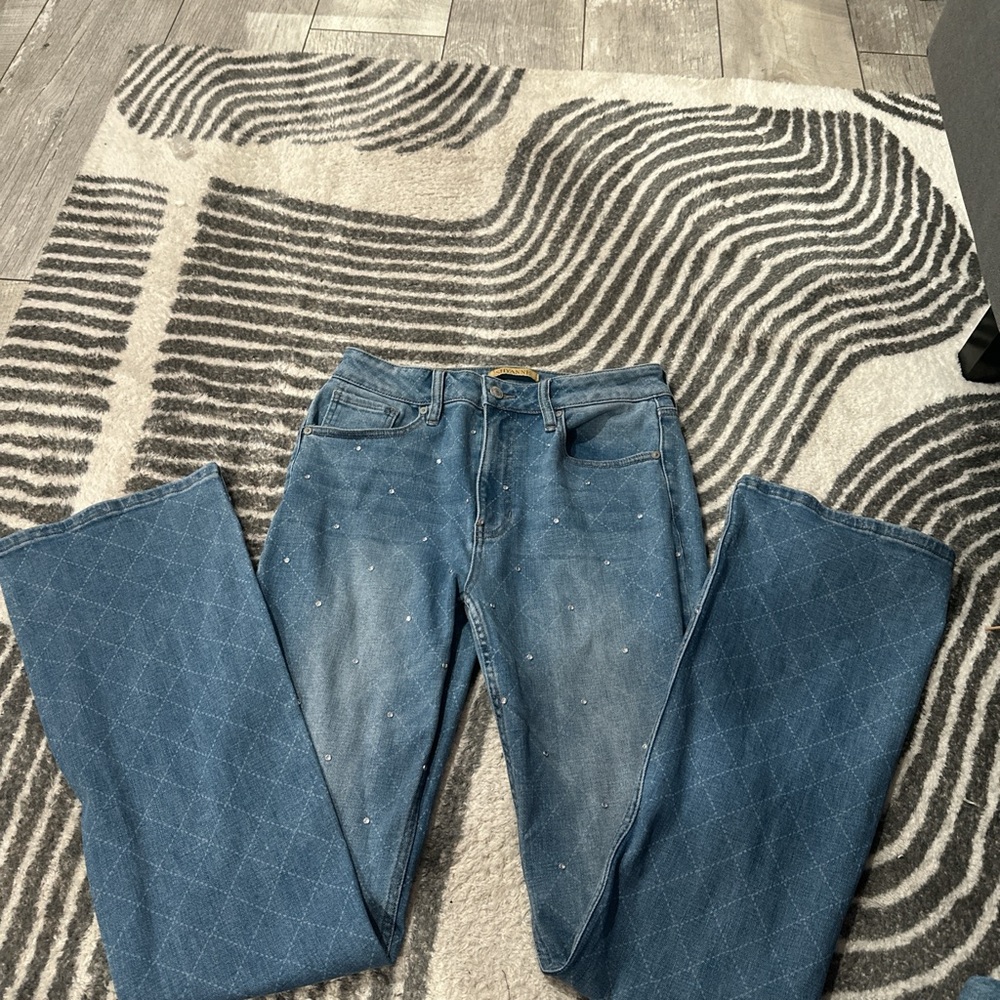 Shyanne Blue Flare & Wide Leg Jeans